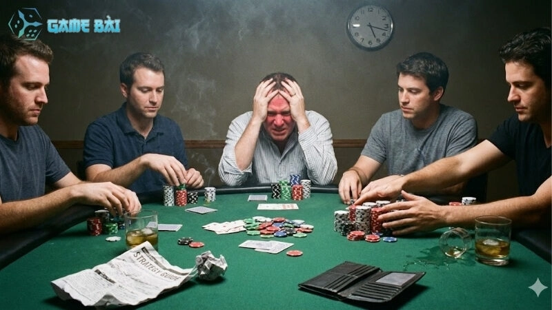 Top 5 sai lầm khiến người chơi trắng tay khi đánh bài bạc